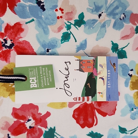 NWT Joules short floral 100% cotton short sleeve dress size 2 - Picture 4 of 9